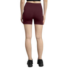 Load image into Gallery viewer, Deevaz High Waist Workout Shorts for Women, Midnight Sky, Bike Shorts with Elastic Waistband and Pockets.