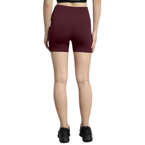 Deevaz High Waist Workout Shorts for Women, Midnight Sky, Bike Shorts with Elastic Waistband and Pockets.