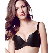 Load image into Gallery viewer, Deevaz  Padded Non-Wired with Medium Coverage Push Up Seamless Bra In Black Color.