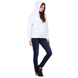 Deevaz Hoodie Full Sleeves Cool & Stylish Sweatshirt Winter Wear for Women In White Color.