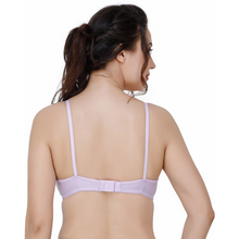 Load image into Gallery viewer, Deevaz Women&#39;s Poly Cotton Padded Wire Free Regular Bra In Baby Purple Color.
