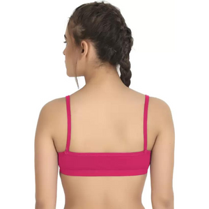 Deevaz Women Training/Beginners Non Padded Bra (Pink)
