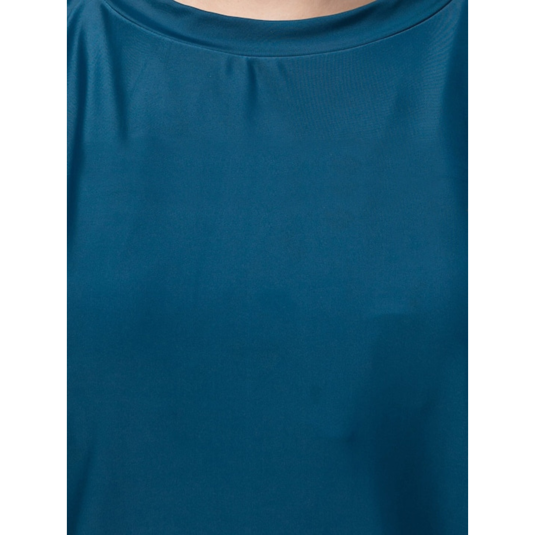 Deevaz Women Full Coverage Tshirt Short Sleeves & Capree Swim Set