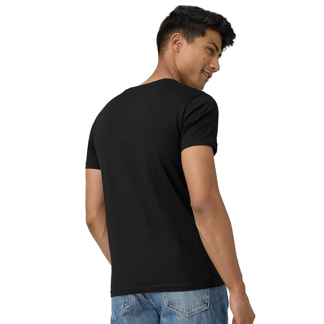 Deevaz  Men's Cotton Plain T-shirt | Regular Fit Half Sleeve Pure Cotton Tee | 100% Cotton Plain Men T Shirt | Regular Fit Casual T Shirt