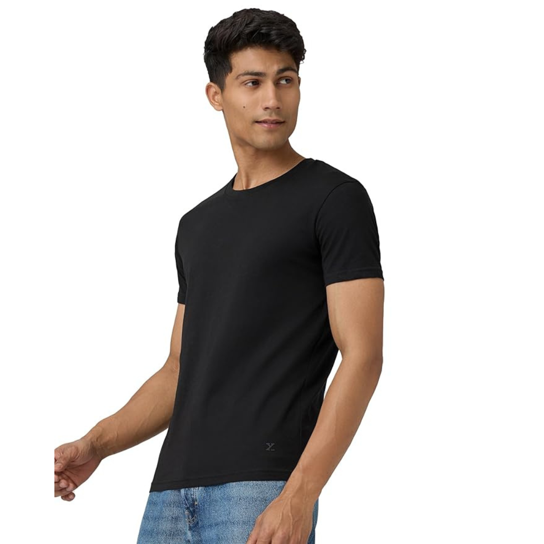 Deevaz  Men's Cotton Plain T-shirt | Regular Fit Half Sleeve Pure Cotton Tee | 100% Cotton Plain Men T Shirt | Regular Fit Casual T Shirt