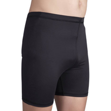 Load image into Gallery viewer, Deevaz Men&#39;s Solid Slim-Fit Swim Shorts In Black Color.