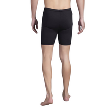 Load image into Gallery viewer, Deevaz Men&#39;s Solid Slim-Fit Swim Shorts In Black Color.