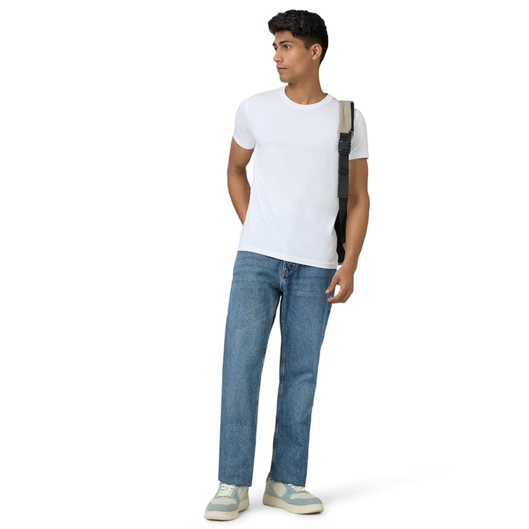 Deevaz Men's Cotton Plain T-shirt | Regular Fit Half Sleeve Pure Cotton Tee | 100% Cotton Plain Men T Shirt | Regular Fit Casual T Shirt.