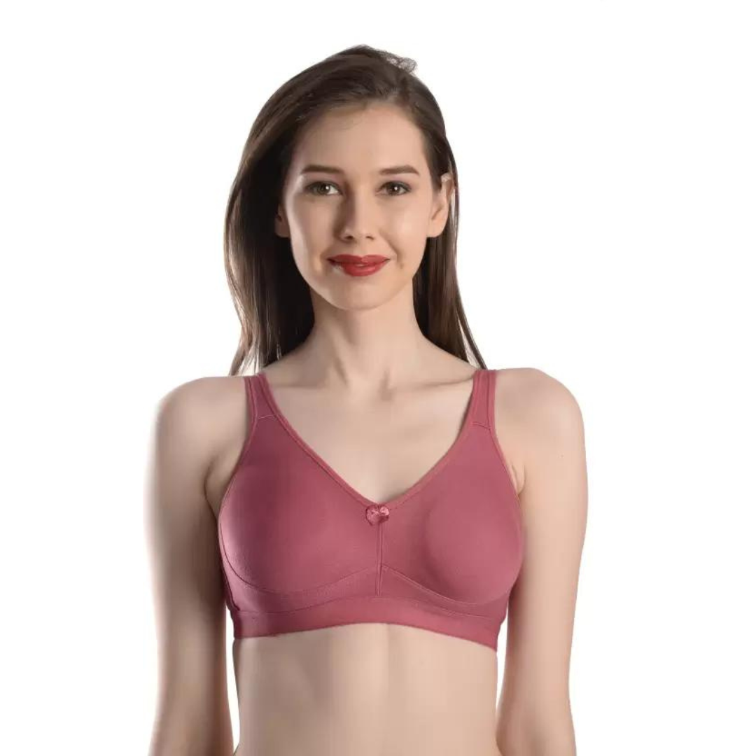 Deevaz Cotton Full Coverage Non-Padded Non Wired Bra Seamless Cup