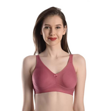 Load image into Gallery viewer, Deevaz Cotton Full Coverage Non-Padded Non Wired Bra Seamless Cup In Mauve Color.