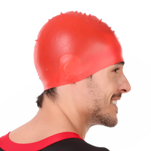Load image into Gallery viewer, Deevaz Unisex Silicone Swimming Cap With Pouch In Multicolor.
