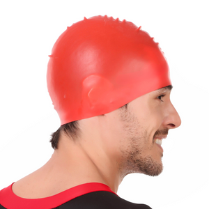 Deevaz Unisex Silicone Swimming Cap With Pouch In Multicolor.