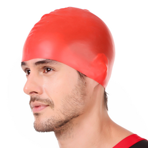 Deevaz Unisex Silicone Swimming Cap With Pouch In Multicolor.