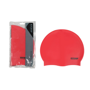 Deevaz Unisex Silicone Swimming Cap With Pouch In Multicolor.