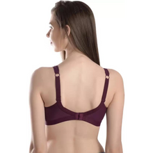 Load image into Gallery viewer, Deevaz Cotton Full Coverage Non-Padded Non Wired Bra Seamless Cup In Violet Color.