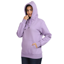 Load image into Gallery viewer, Deevaz Hoodie Full Sleeves Cool &amp; Stylish Sweatshirt Winter Wear For Women In Mauve Color.