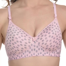 Load image into Gallery viewer, Deevaz Women Everyday Lightly Star Padded Bra In Pink Color.