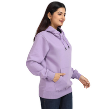 Load image into Gallery viewer, Deevaz Hoodie Full Sleeves Cool &amp; Stylish Sweatshirt Winter Wear For Women In Mauve Color.