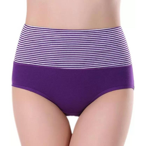 Deevaz Cotton Spandex High Rise Full Coverage Hipster Panty Free Size In Multicolor (Pack of 2)