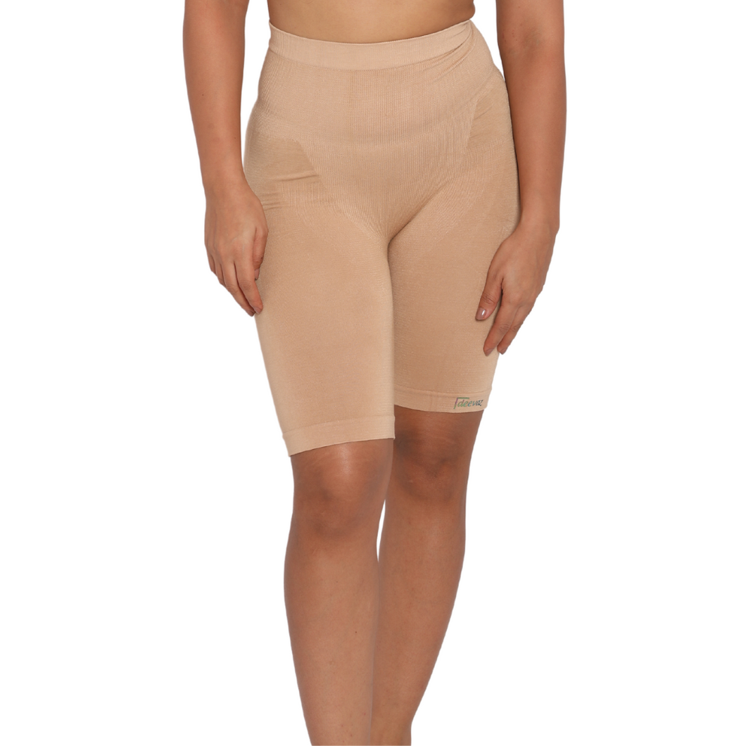 Deevaz Beige Colour High waisted Tummy Tucker with Medium Compression.