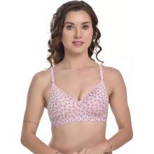 Load image into Gallery viewer, Deevaz Women Everyday Lightly Star Padded Bra In Pink Color.