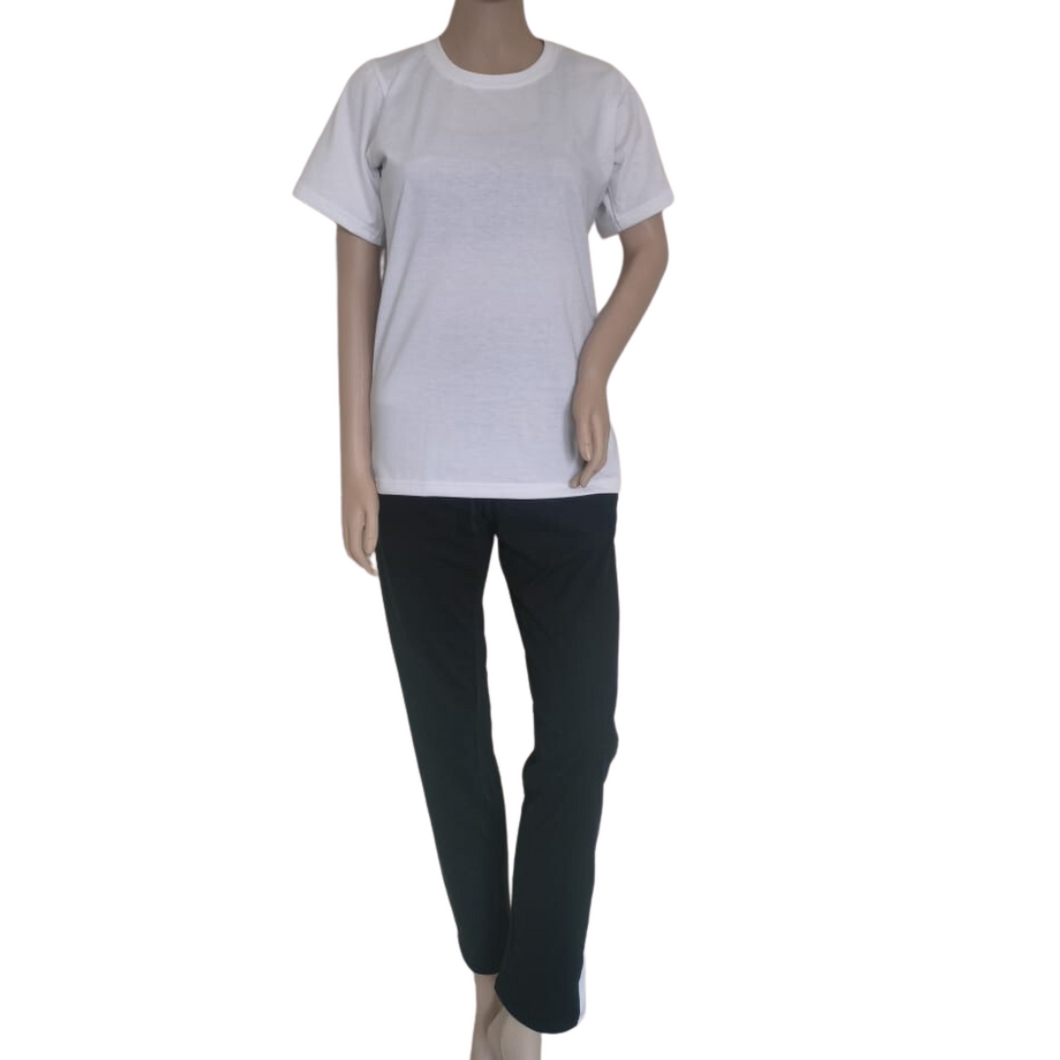 Deevaz Women Night Suit Set In White And Black
