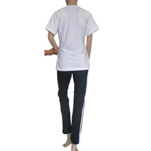 Load image into Gallery viewer, Deevaz Women Night Suit Set In White And Black
