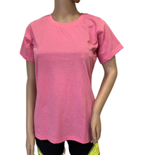 Load image into Gallery viewer, Deevaz Combo Of 2 Women Comfort Fit Round Neck Half Sleeve Cotton T-Shirts In Pink, Black.