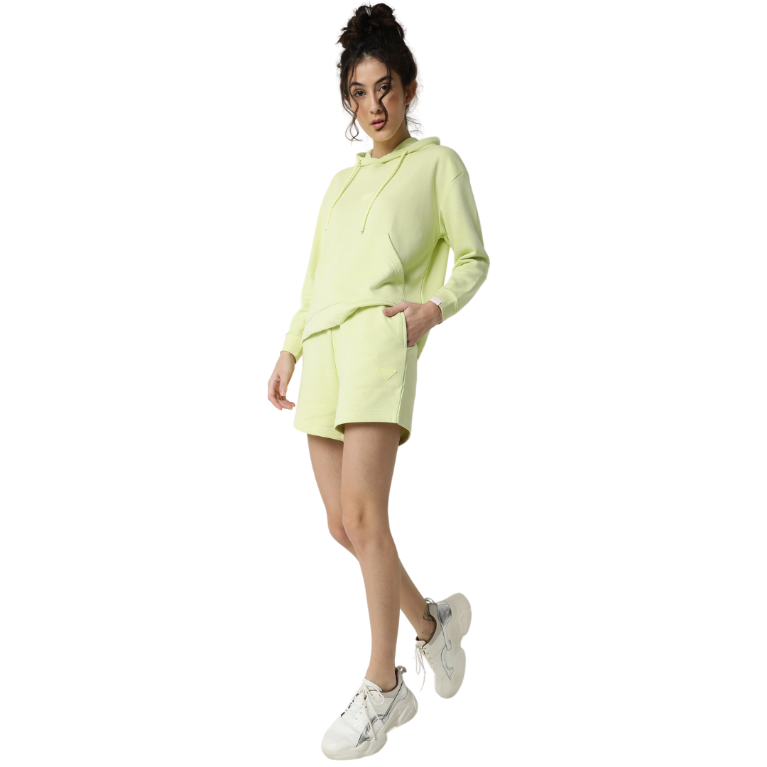 Deevaz Hoodie Full Sleeves Cool & Stylish Sweatshirt Winter Wear For Women In Mint Color.