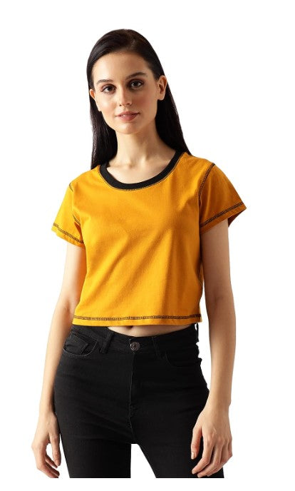 Deevaz Girls Casual Cotton Blend Crop Top