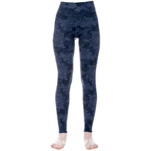 Load image into Gallery viewer, Deevaz Pair Of Comfort Fit Active Sports Bra &amp; Snug Fit Active Ankle-Length Tights In Bluish Camouflage Color.