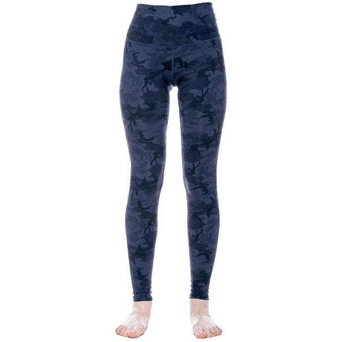 Deevaz Comfort & Snug Fit Active Ankle-Length Tights In Bluish Camouflage