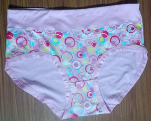 Deevaz High Waist Printed Abstract Design Hipster Panty With Mix Colour Details.