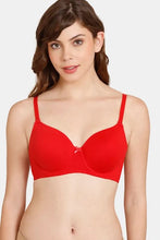 Load image into Gallery viewer, Deevaz Padded Women&#39;s Cotton Rich 3/4th Coverage Backless Bra in Red Colour.