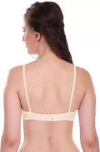 Load image into Gallery viewer, Deevaz Women&#39;s Poly Cotton Padded Wire Free Regular Bra In  Skin Color.