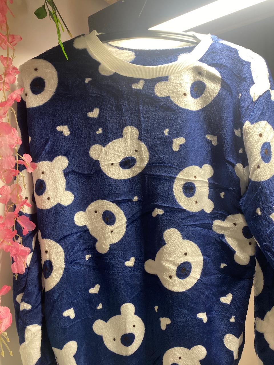 Women panda print night suit