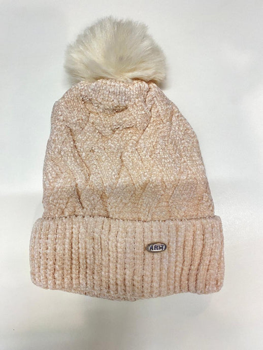 Deevaz Womens Winter Hat Cable Knit Bobble Beanie Warm Pom Pom Women Wooly