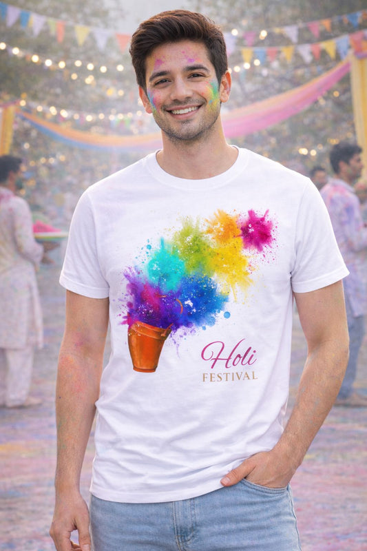 Holi Printed Tshirt