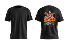 Load image into Gallery viewer, Deevaz men t-shirt half sleeves black.