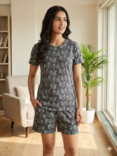 Load image into Gallery viewer, Deevaz Soft Half Sleeve T-Shirt &amp; Shorts Co-Ord Sleepwear