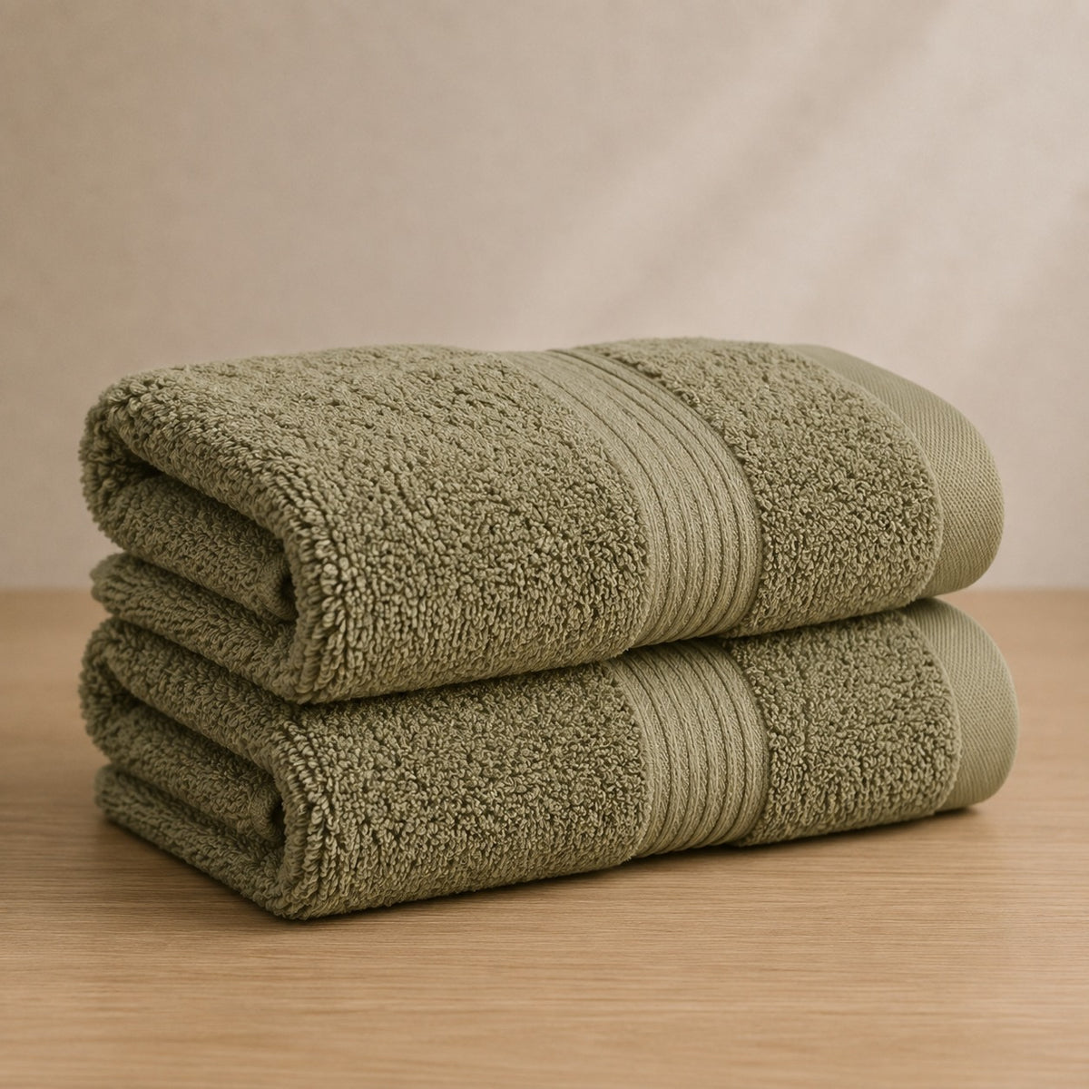 Deevaz Bamboo Thread Hand Towel - 450 GSM (Set of 2, Skin Color)