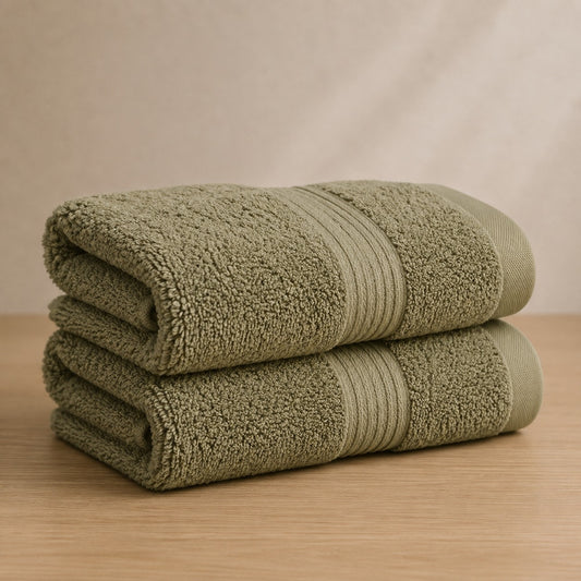 Deevaz Bamboo Thread Hand Towel - 450 GSM (Set of 2, Skin Color)
