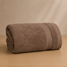 Load image into Gallery viewer, Deevaz Bamboo Thread Hand Towel - 450 GSM (Set of 2, Brown)