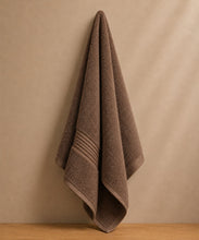 Load image into Gallery viewer, Deevaz Bamboo Thread Hand Towel - 450 GSM (Set of 2, Brown)