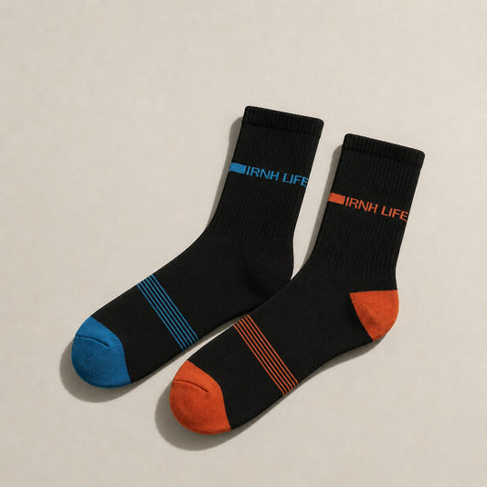 Deevaz Bamboo Thread Men's Casual Mid Length Stripes Comfortable Socks With A Pack Of 2 - For Men's.