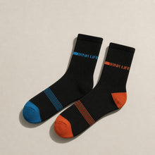 Load image into Gallery viewer, Deevaz Bamboo Thread Men's Casual Mid Length Stripes Comfortable Socks With A Pack Of 2 - For Men's.