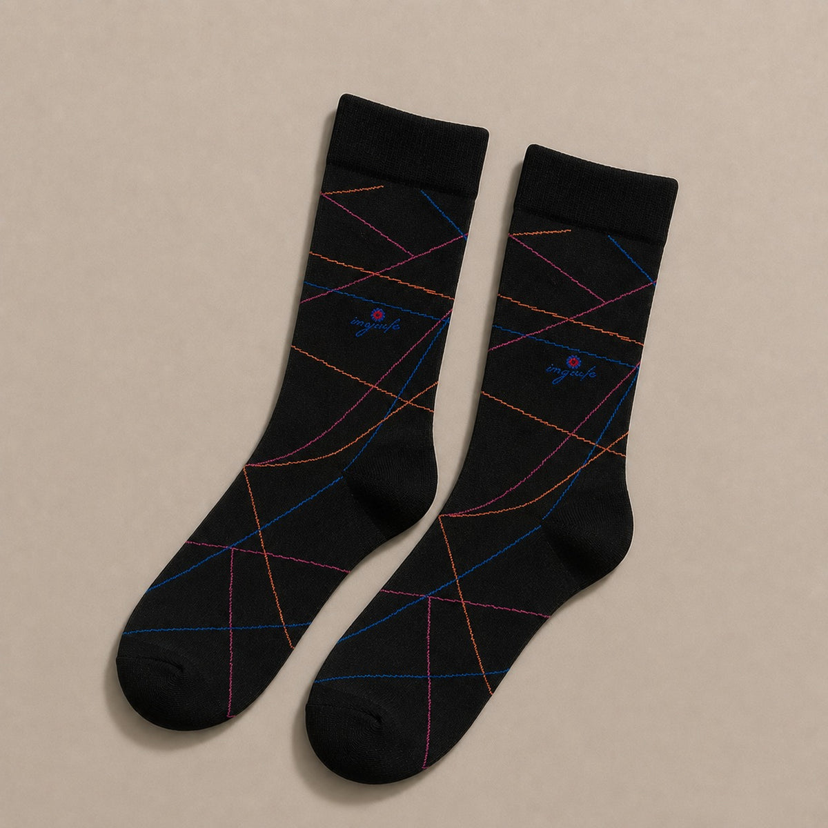 Deevaz Bamboo Thread Men's Formal Printed Mid Length Socks Pack of 3.