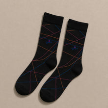 Load image into Gallery viewer, Deevaz Bamboo Thread Men's Formal Printed Mid Length Socks Pack of 3.