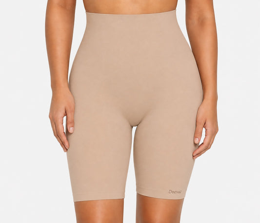 Deevaz Beige Colour High waisted Tummy Tucker with Medium Compression.