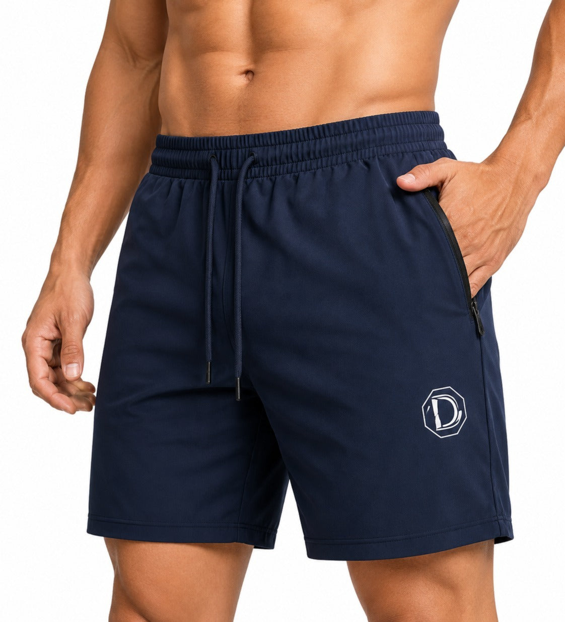 Men's Premium Activewear Shorts – Navy Blue